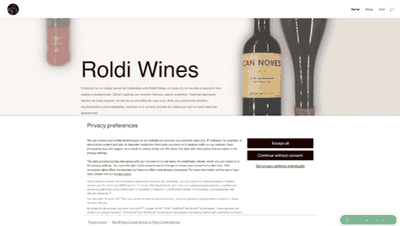 Web Roldi Wines